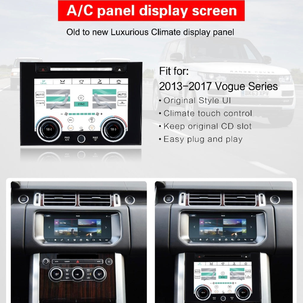 2013-2017 Range Rover AC LCD replacement touch screen – Cartek